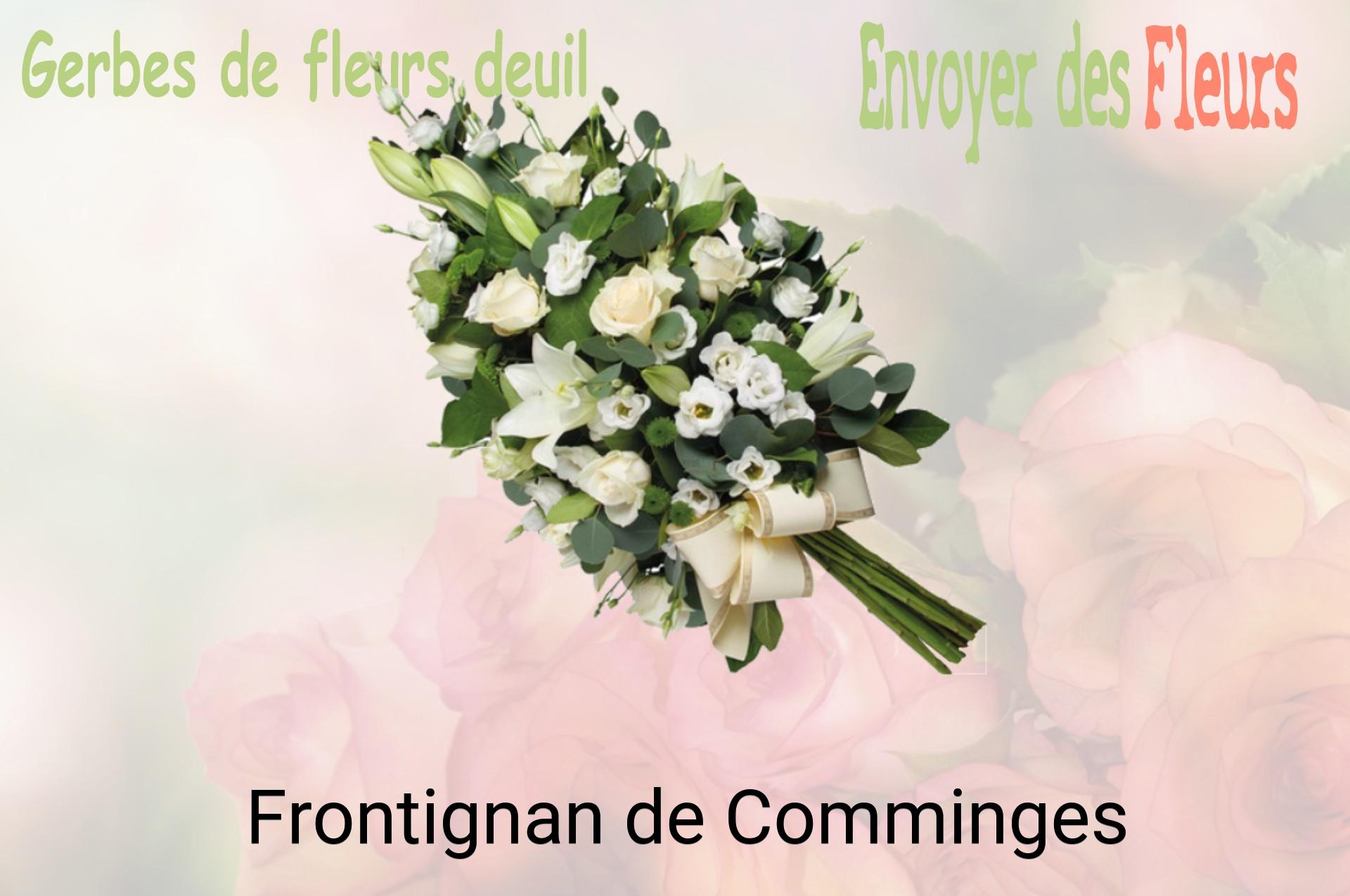 Gerbe de fleurs de deuil livrée à Frontignan-de-Comminges